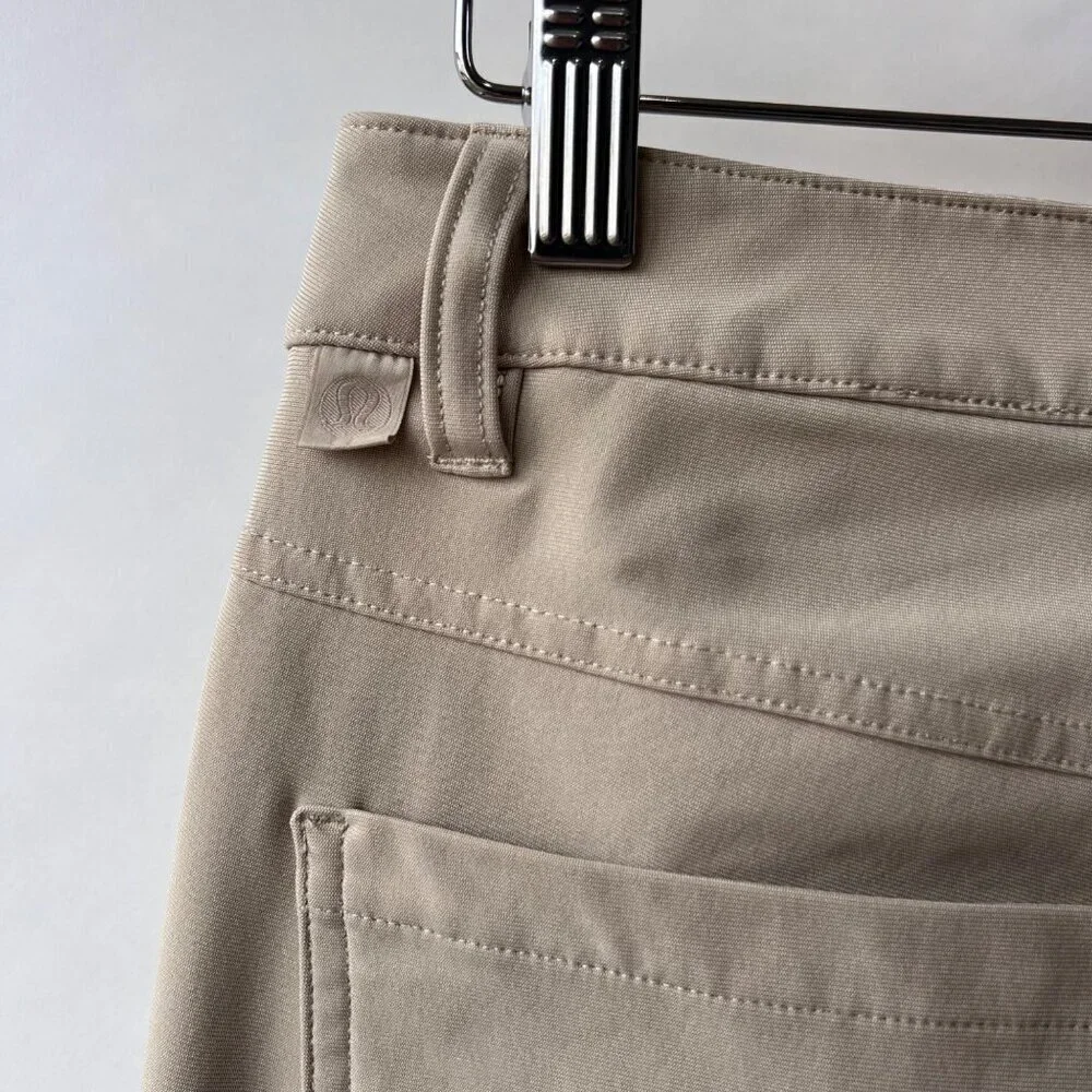 Lululemon ABC Slim-Fit Pant 27” – Warpstreme , Beige, Size 30 G113